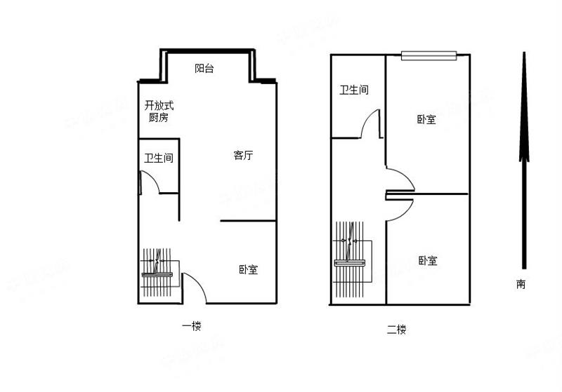 口岸物业 复式两房 安静 采光好