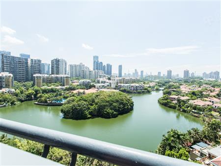 纯水岸十五期,燕栖湖边上小高层建筑 躺在床上看全湖景