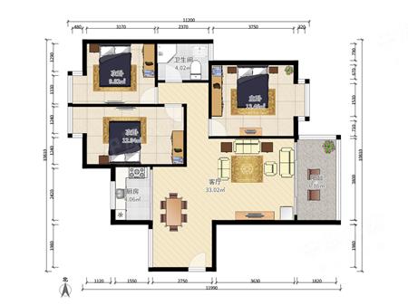 桃源盛景园(17区-户型图