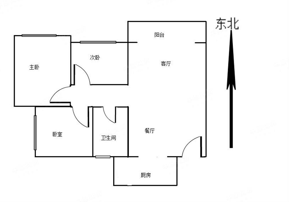 朝南三房住宅裝修豪裝